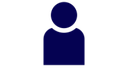 1 Person Icon Blue