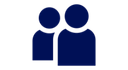 2 People Icon Blue