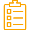 Clipboard Icon Orange
