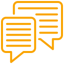 Discussion Icon Orange